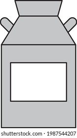 La leche puede. Envase para llevar leche.