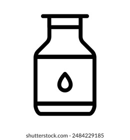 milk can container icon design in filled and outlined style