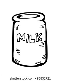 milk can doodle