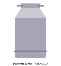 milk can flat clipart vector illustration
