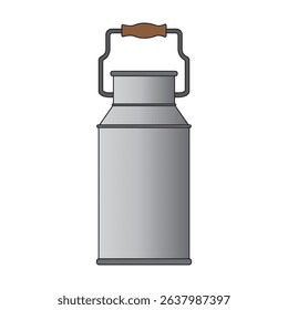 milk can icon illustration design template