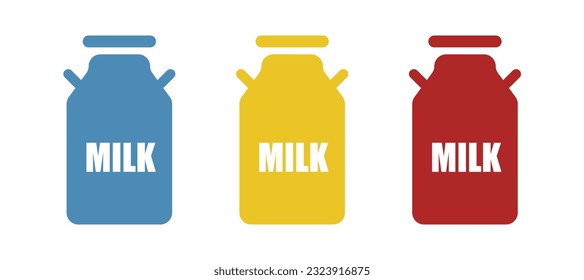 icono de la leche en un fondo blanco, ilustración vectorial