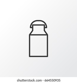 Milk Can Icon Symbol. Premium Quality Isolated Jug Element In Trendy Style.