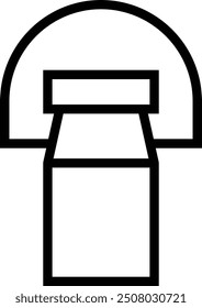 milk can icon. Thin linear style design isolated on white background