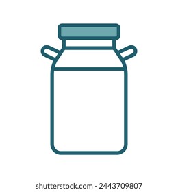 milk can icon vector design template simple and clean