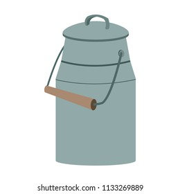 Milk can isolated