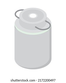 milk can product icon isolated