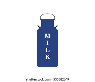 Milk can vector 