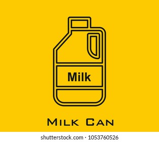 Milk Can vector icon