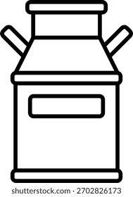 Ilustração do ícone Milk Can Vetor