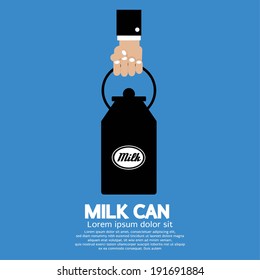Milk Can Vector Illustration