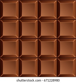 Milk candy chocolate bars . Vector illustration. Seamless pattern