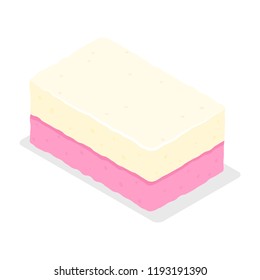 Milk candy icon. Isometric of milk candy vector icon for web design isolated on white background
