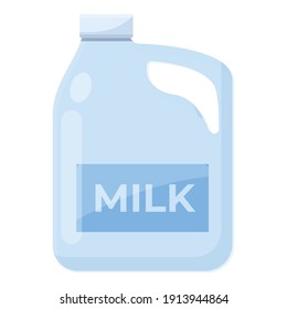 Milk canister icon. Cartoon of milk canister vector icon for web design isolated on white background