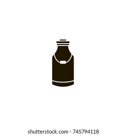milk canister icon. sign design
