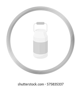 Milk cans icon monochrome. Single bio, eco, organic product icon from the big milk monochrome.