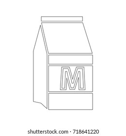 milk cardboard icon