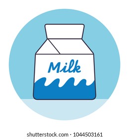 Milk carton box icon