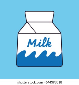 Milk carton box icon.