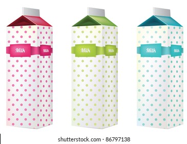 Milk carton boxes