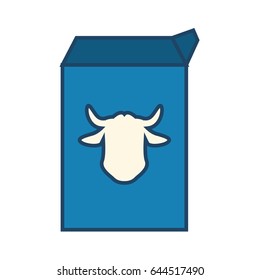 Milk Carton Cow Stock Vector (royalty Free) 644516686 