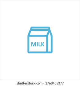 milk carton icon flat vector logo design trendy illustration signage symbol graphic simple