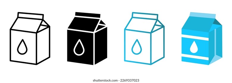 Milk Carton icon. sign for mobile concept and web design. vector illustration