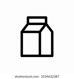 milk carton icon sign vector
