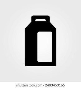 Icono de caja de leche - Ilustración vectorial simple
