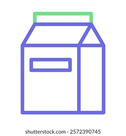 Milk carton line icon. Concept of dairy product, healthy food, and nutrition.