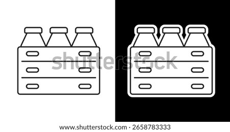 Milk Carton Pack editable line icon