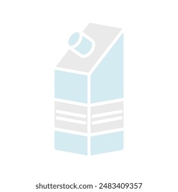 Milk carton set icon. Beverage packaging, dairy product, carton box, drink container, liquid storage, grocery item, fresh milk, breakfast ingredient, calcium source, food packaging, dairy industry.