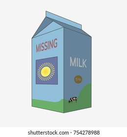 40 Milk carton missing Images, Stock Photos & Vectors | Shutterstock