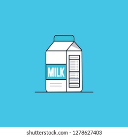 Milk Carton Vector Illustration