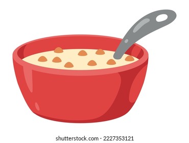 milk with cereal breakfast food