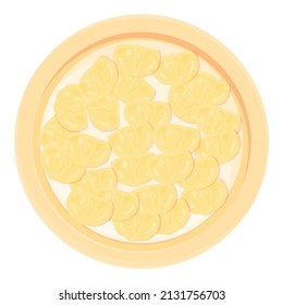 Milk cereal icon cartoon vector. Breakfast bowl. Corn flakes
