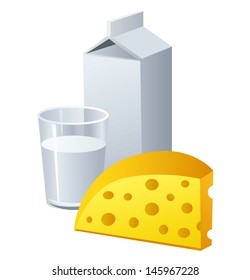 milk and cheese