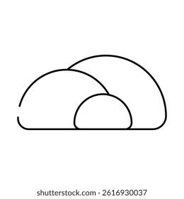 milk cheese line icon vector. milk cheese sign. isolated contour symbol black illustration