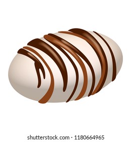 Milk choco icon. Isometric of milk choco vector icon for web design isolated on white background