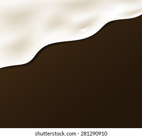 Milk and chocolate background