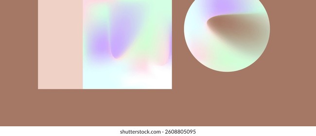 Milk chocolate background mocha art mousse juicy summer abstract fluid creative banner, trendy color with dynamic lines