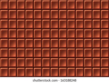 Milk chocolate bar background.