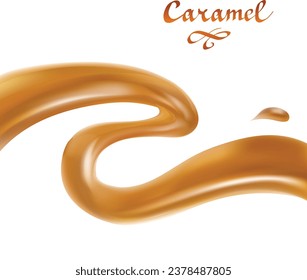 milk chocolate caramel 3D