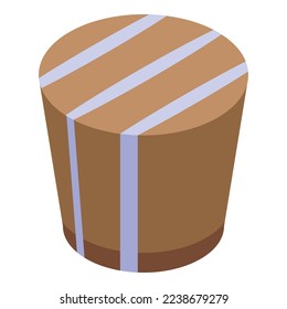 Milk chocolate icon isometric vector. Festival candy. Splash festival