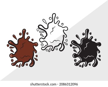 Ilustración de vectores imprimibles de chocolate de leche