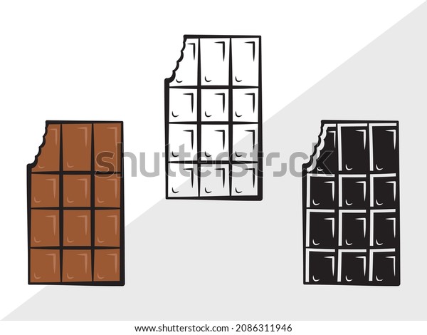 Milk Chocolate Printable Vector Illustration Stock Vector (Royalty Free ...