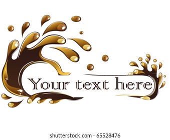 Milk chocolate splash