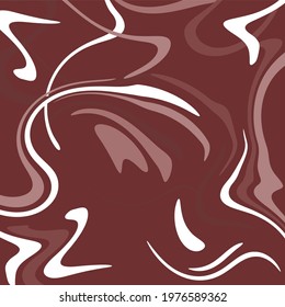 Milk chocolate texture. Chocolate background. Hot chocolate. Milkshake. Vector illustration. Brown spots. Melting chocolate. Coffee shades.