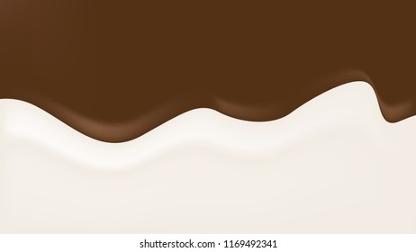 Milk with chocolate texture background. Tasty, sweet, melted 