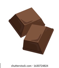 Milk Chocolate two piece flat design